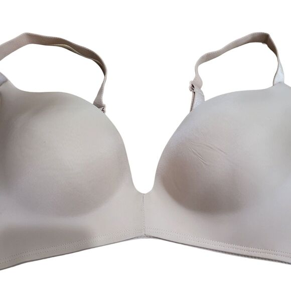 Maidenform Bra 36C Womens Wire free Padded Adjustable Straps Tan - Picture 2 of 7